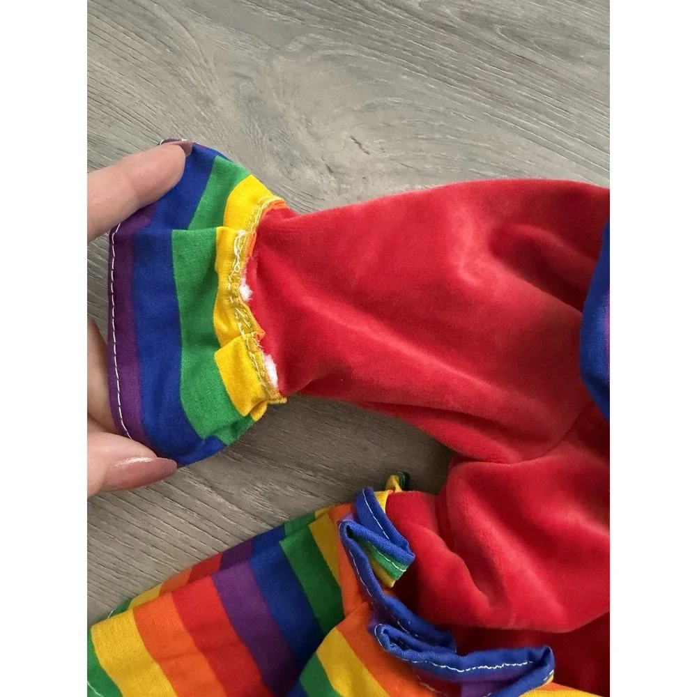 Vintage Simply Basic Infant Rainbow Colorful Clown Halloween Costume Size 0-3 M
